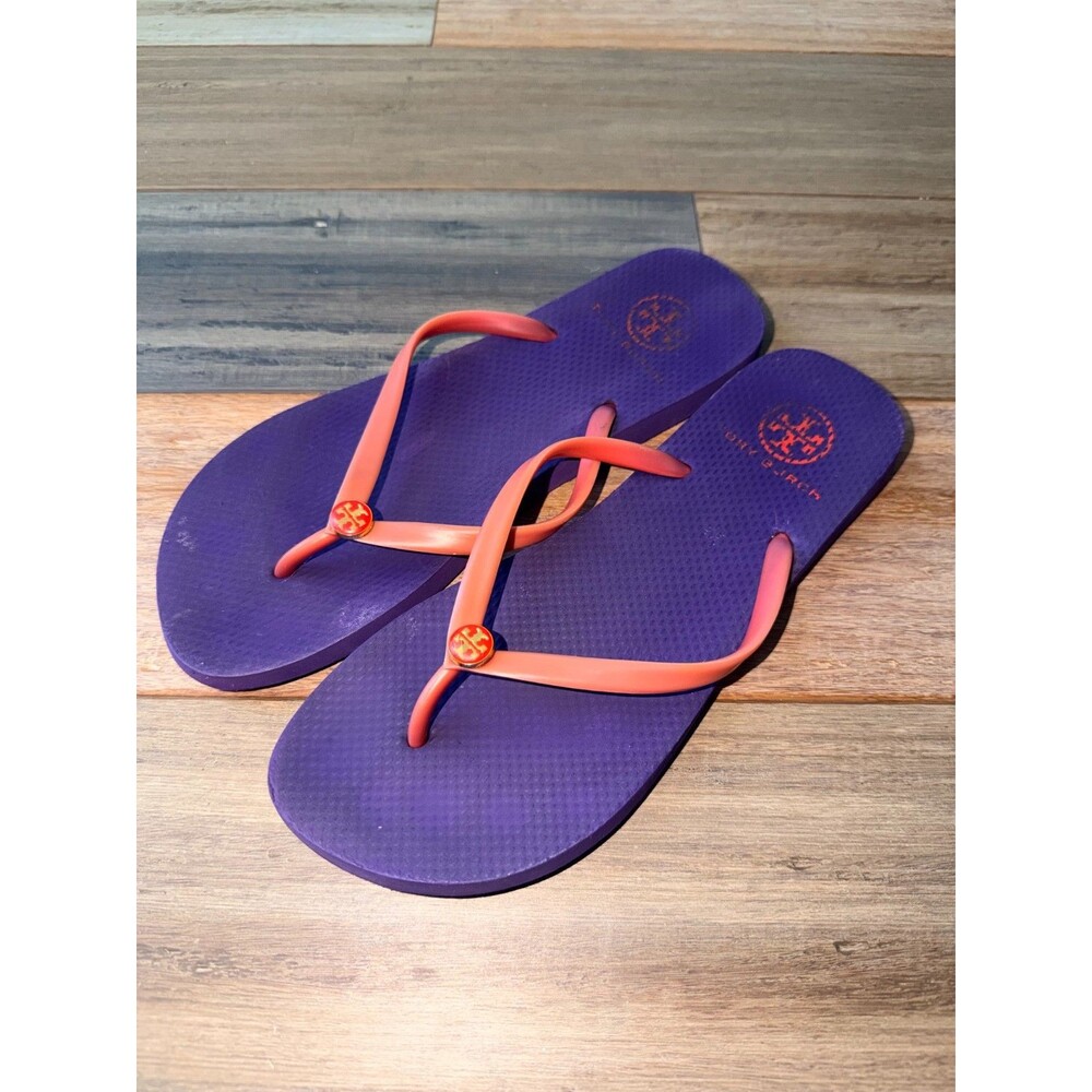 Tory Burch Women's Purple Thong Flip Flop Sandals - Approx. 10" Insole - Size 9